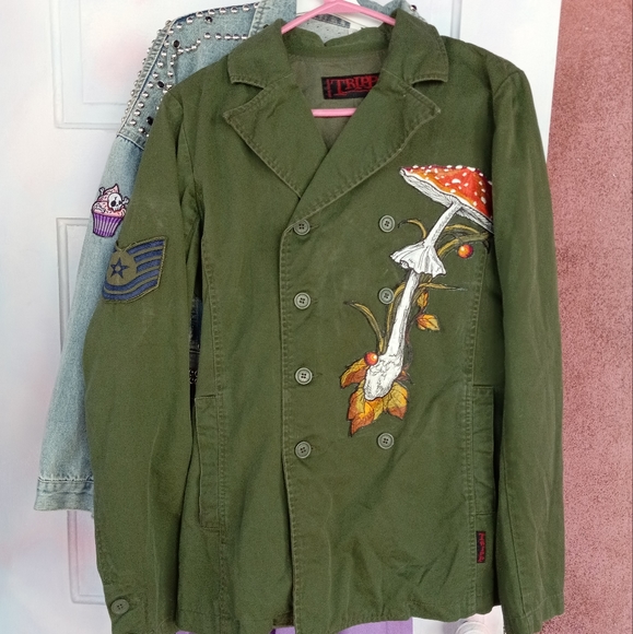 Tripp nyc Jackets & Blazers - Sneak peek @ WIP custom Rage Against the Sewing Machine upcoming jackets! Ooak🧵